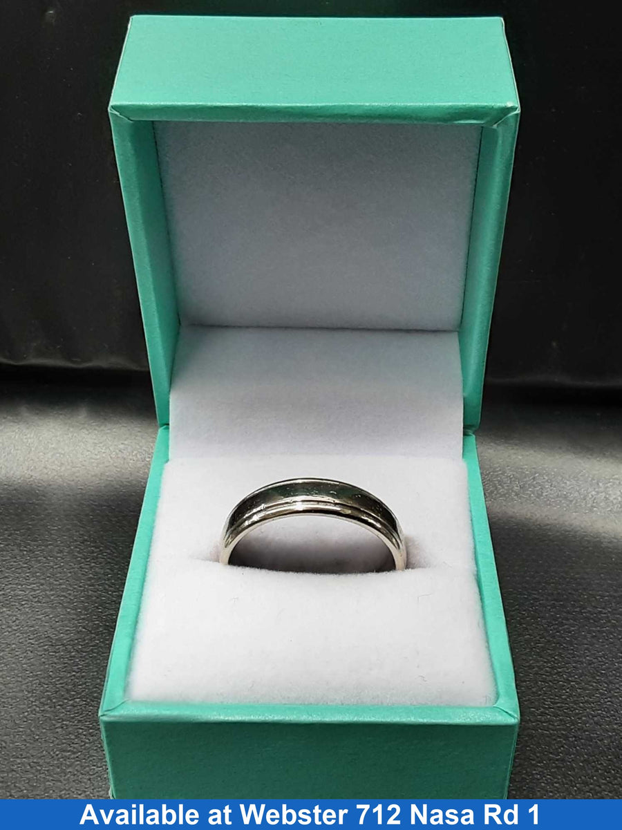 Men's Ring - White Gold 14k (.585) 8 grams Size 9