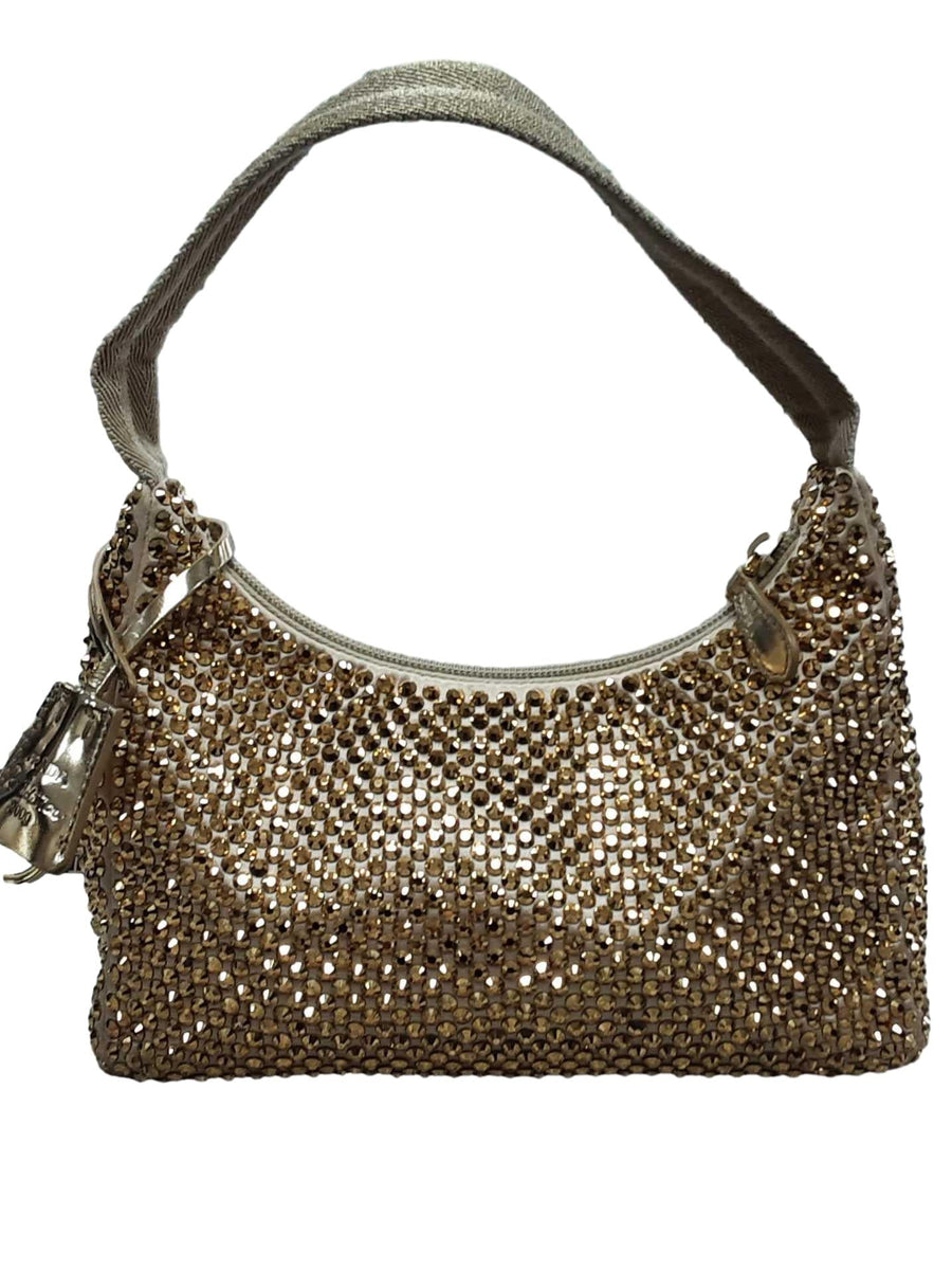 Prada Re-edition Crystal Gold Gold Purse / Handbag