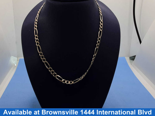 Figaro Chain - Silver 10.8 grams 22 inch