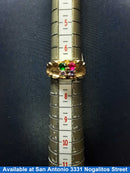 Women's Ring - Mother's - Yellow Gold 14k (.585) 7.3 grams Size 7.5