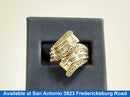 Women's Diamond Ring - Yellow Gold 10k  Size 7.5