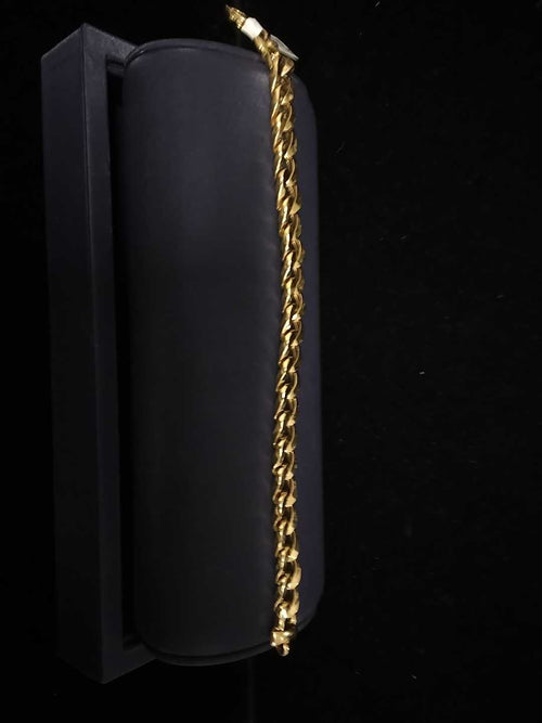 Cuban Link Bracelet - Yellow Gold 14k (.585) 9.1 grams 7 inch
