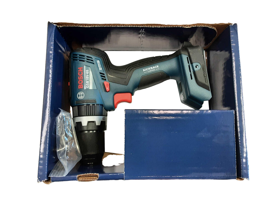 Bosch Gsb18v-65n Blue Cordless Hammer Drill