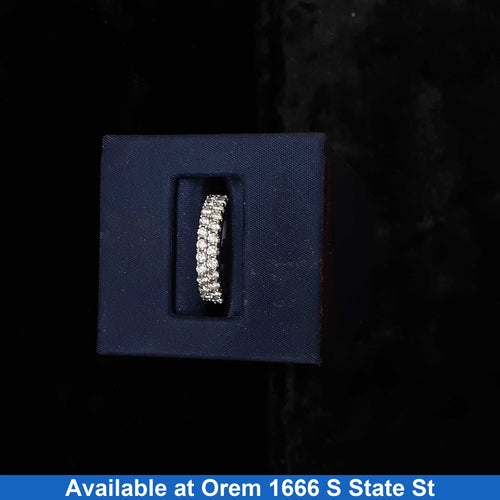 Women's Ring - Anniversary - White Gold 14k (.585) 4.3 grams Size 20