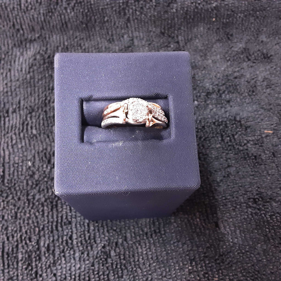 Women's Ring - Anniversary - White Gold 14k (.585) 3.8 grams Size 6