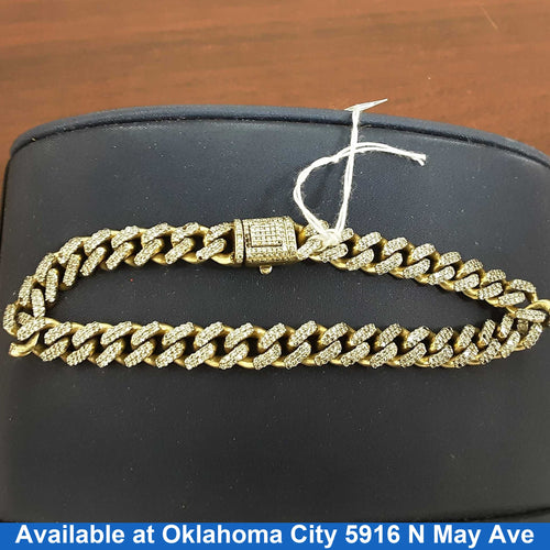 Cuban Link Bracelet - Yellow Gold 10k (.417) 30.4 grams 7 inch