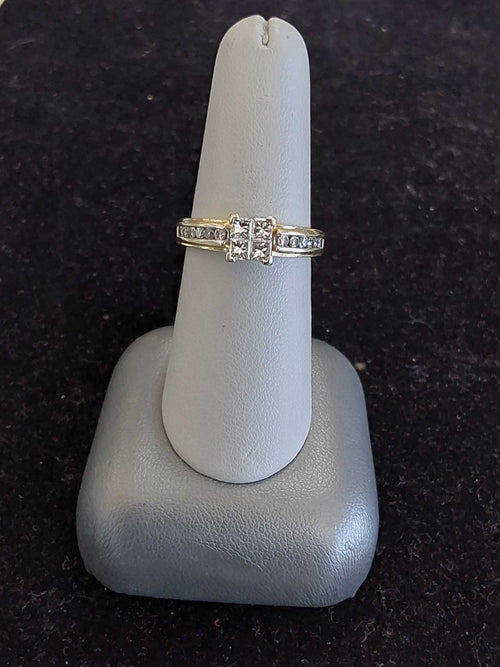 Ring - Engagement Set - Yellow Gold 14k (.585) 4.7 grams Size 7.5