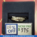 Ring - Wedding Band - White Gold 14k (.585) 3.6 grams Size 6.5