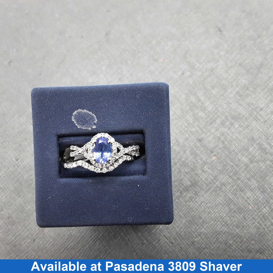 Ring - Wedding Set - White Gold 10k (.417) 3.8 grams Size 10