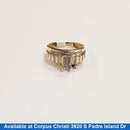 Women's Ring - Yellow Gold 10k (.417) 3.8 grams Size 6.5