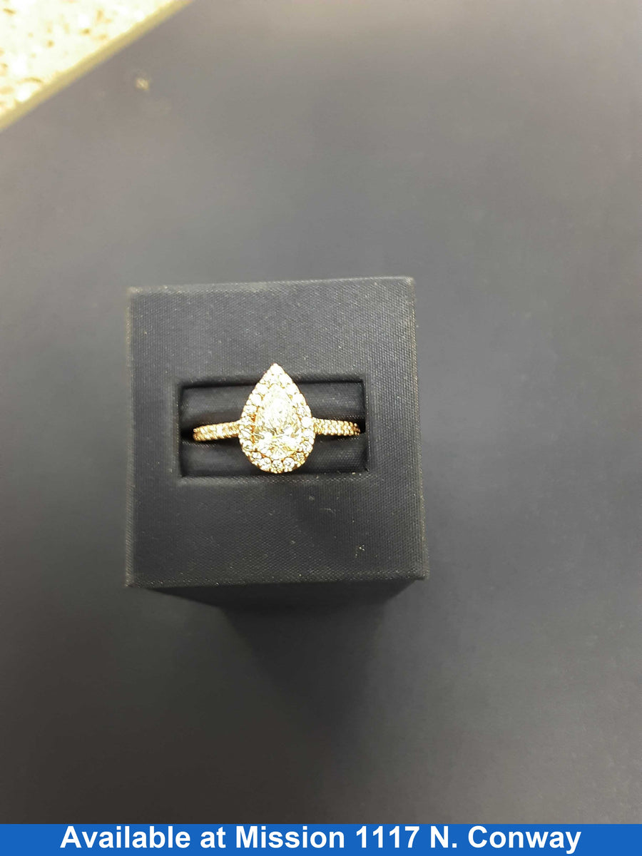 Ring - Engagement Set - Rose Gold 14k (.585) 6.4 grams Size 20