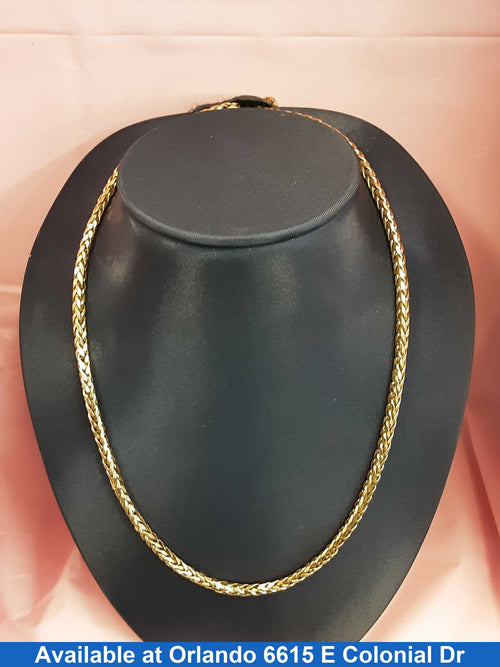 Fox Tail Chain - Yellow Gold 14k (.585) 9.1 grams 20 inch