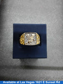 Men's Ring - Yellow Gold 10k (.417) 5.6 grams Size 20
