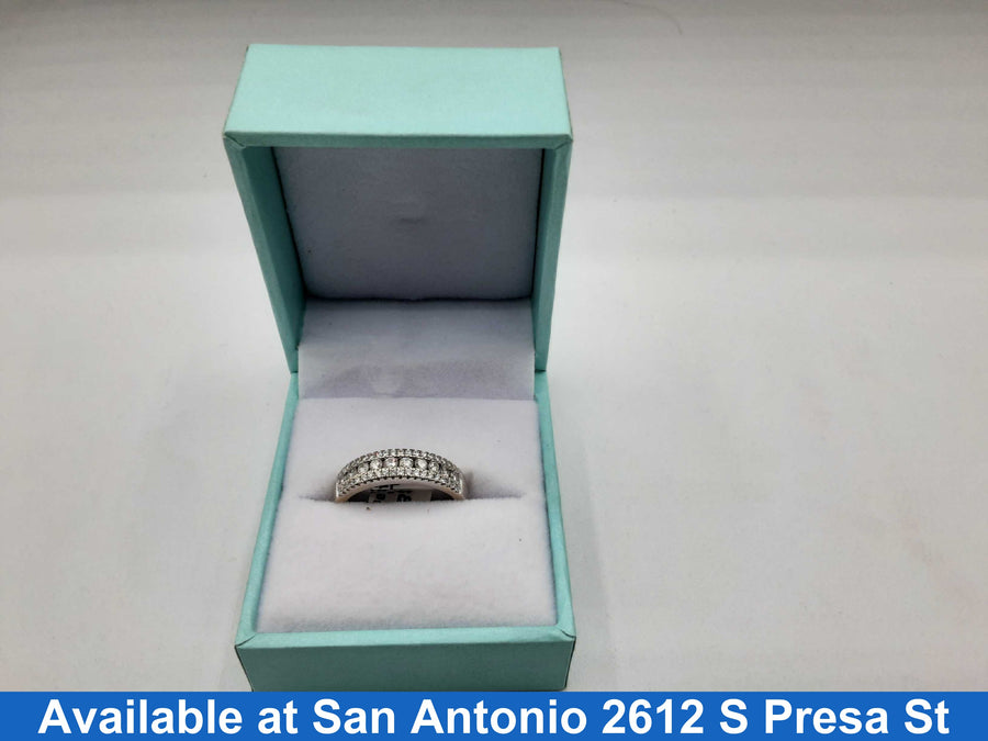 Women's Ring - Anniversary - White Gold 14k (.585) 3 grams Size 7