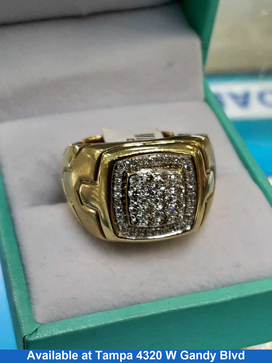 Men's Ring - Yellow Gold 10k (.417) 6.8 grams Size 8