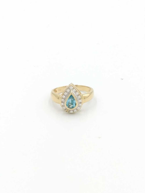 Women's Ring - Yellow Gold 14k (.585) 4.4 grams Size 8