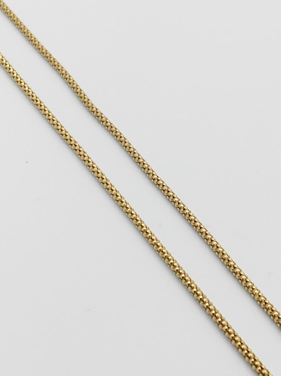 Serpentine Chain - Yellow Gold 18k (.750) 6.7 grams 24 inch