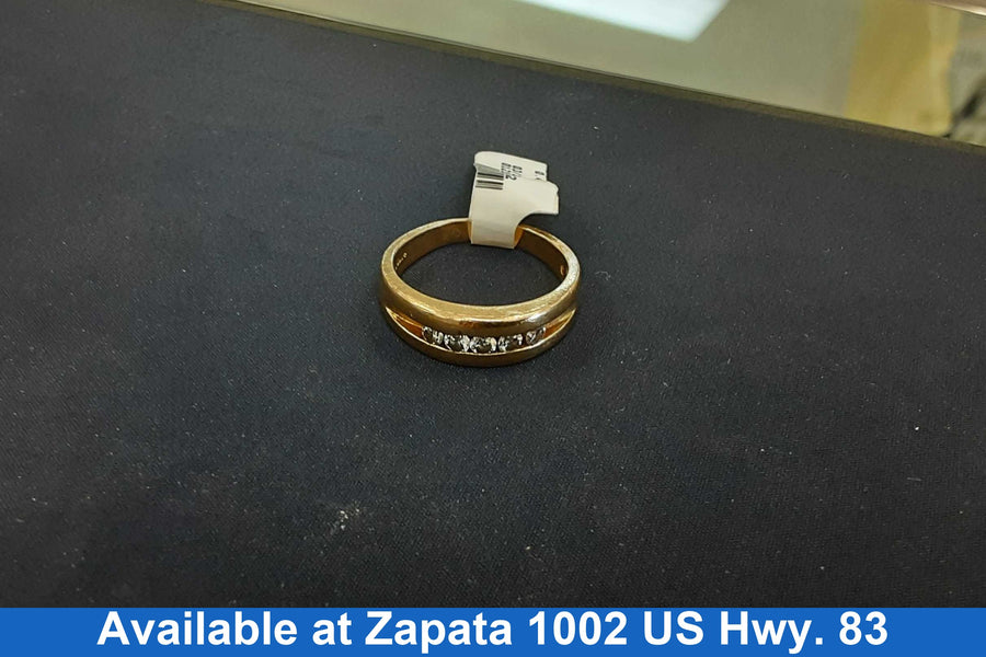 Ring - Wedding Band - Yellow Gold 14k (.585) 7.1 grams Size 8.5