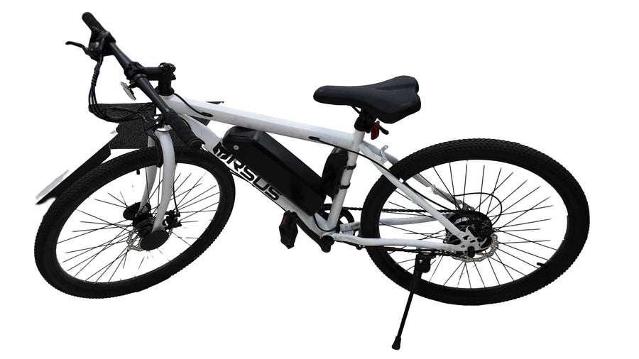 Mrsus Cub White Hybrid Bike