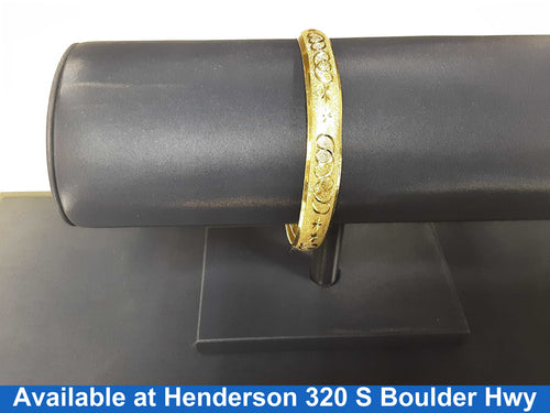 Bangle Bracelet - Yellow Gold 10k (.417) 10.3 grams 8 inch