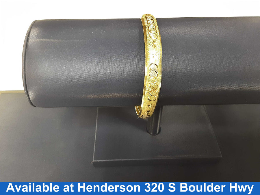 Bangle Bracelet - Yellow Gold 10k (.417) 10.3 grams 8 inch