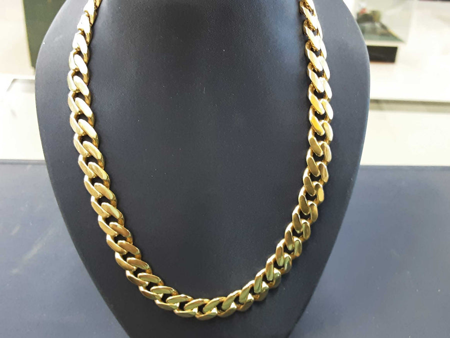 Cuban Link Chain - Yellow Gold 14k (.585) 26.9 grams 18 inch