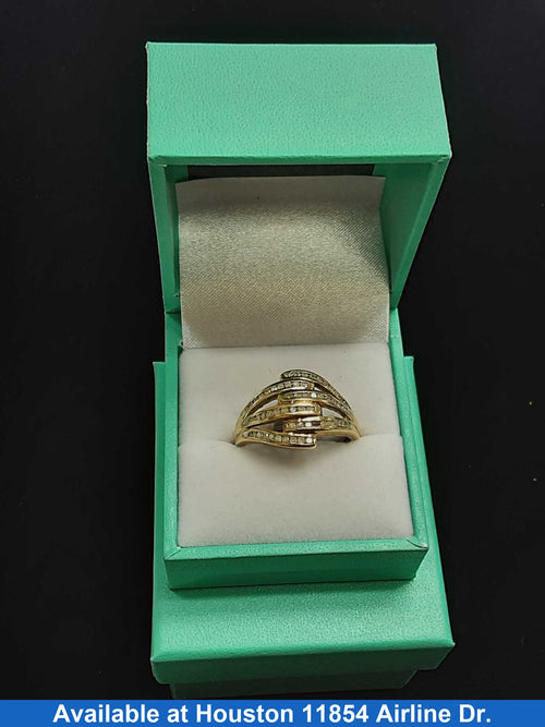 Women's Ring - Yellow Gold 10k (.417) 4.3 grams Size 9.5