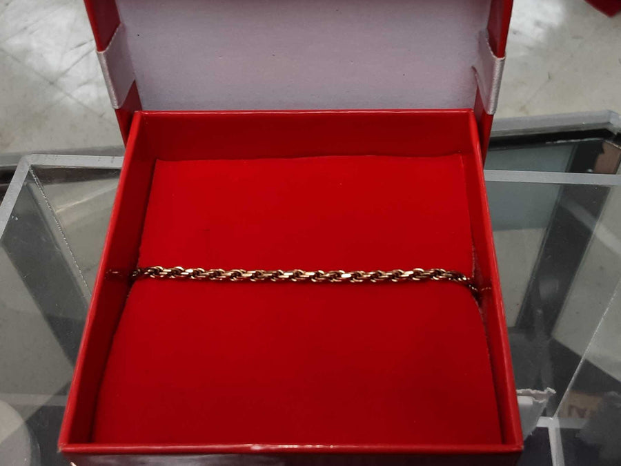Rope Bracelet - Yellow Gold 10k (.417) 5 grams 7 inch