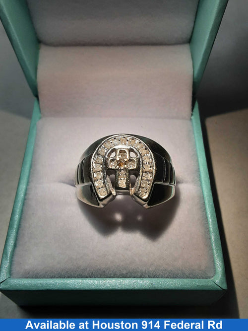 Women's Ring - White Gold 10k (.417) 4.4 grams Size 9.5