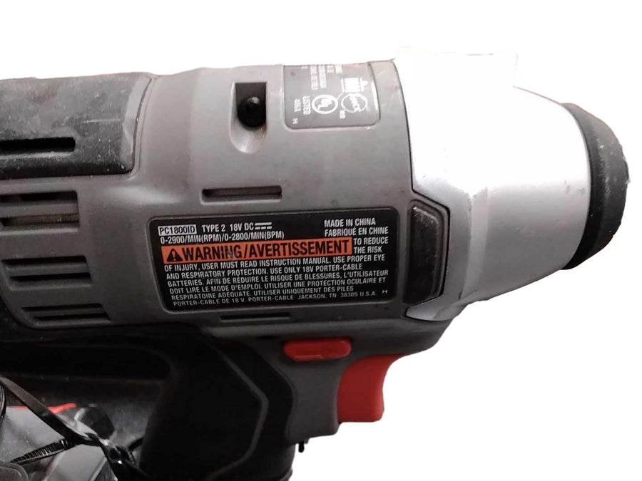 Porter-cable Pc1801d Gray Cordless Hammer Drill
