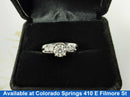Ring - Engagement Set - White Gold 14k (.585) 4.9 grams Size 8
