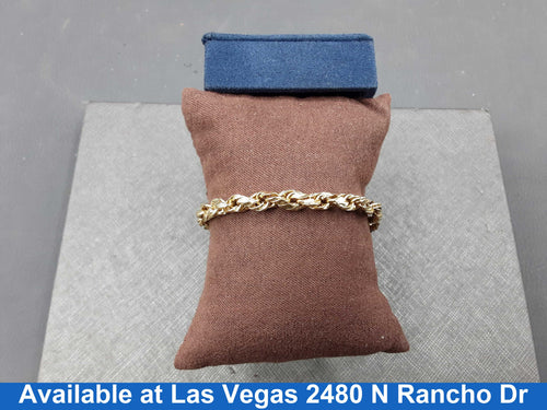 Rope Bracelet - Yellow Gold 10k (.417) 3.9 grams 8 inch
