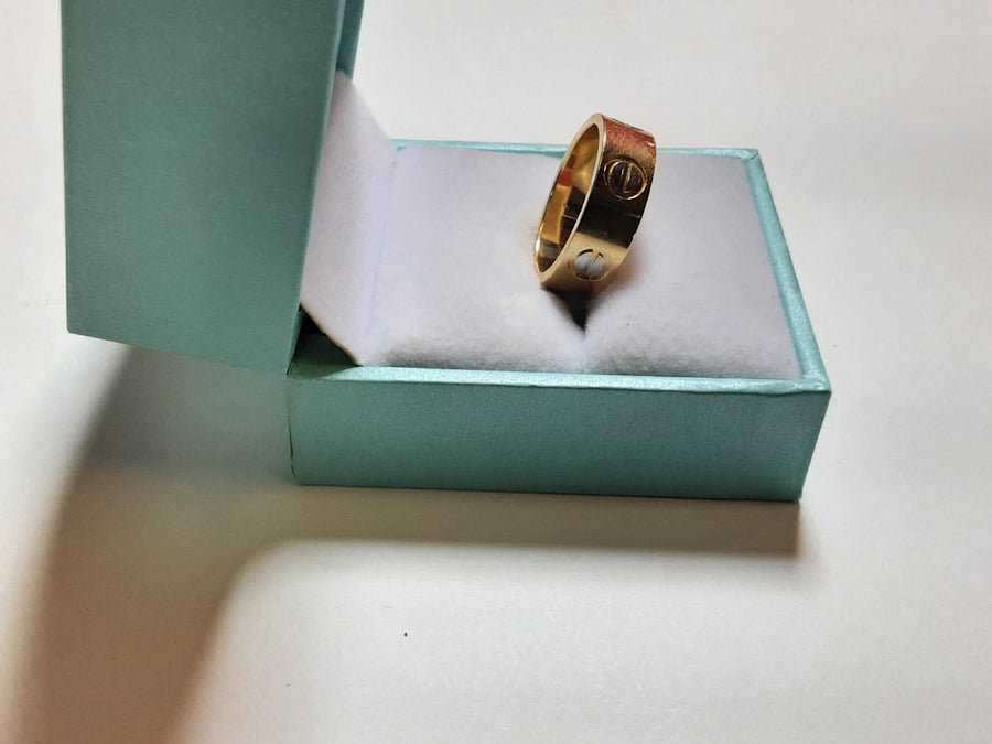 Ring - Wedding Band - Yellow Gold 14k (.585) 4.3 grams Size 6.5