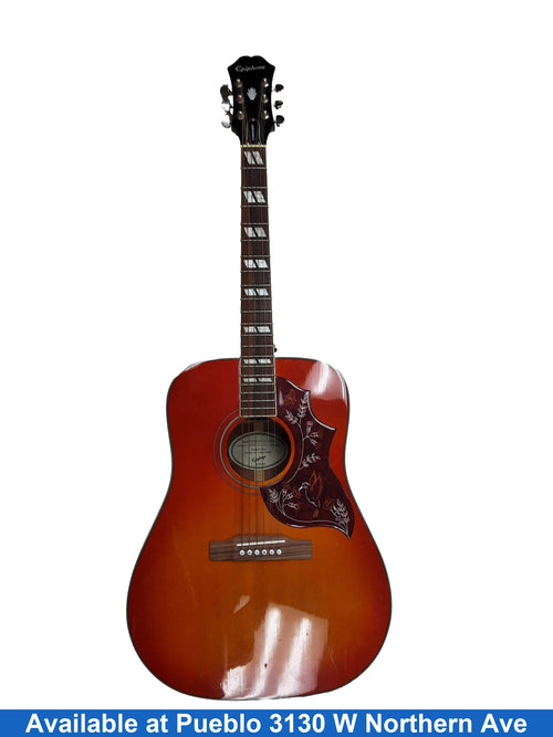 Epiphone Hummingbird Studio Orange Acoustic / Electric Classic Guitar