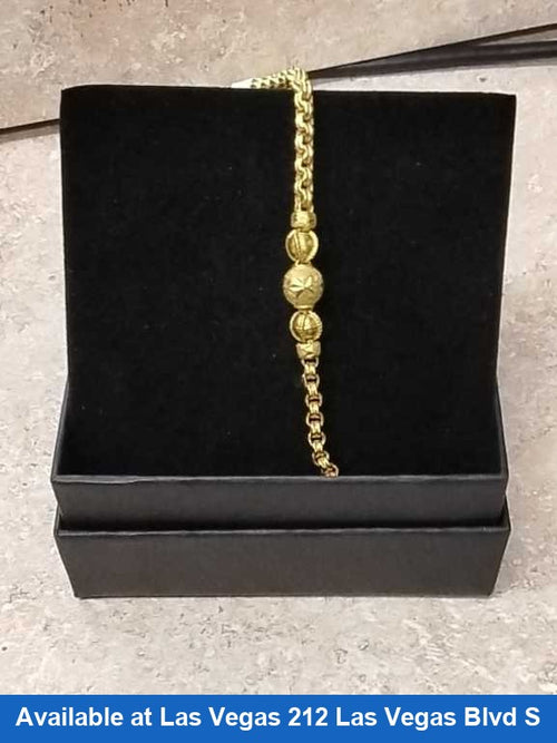 Link Bracelet - Yellow Gold 22k (.917) 7.6 grams 8 inch