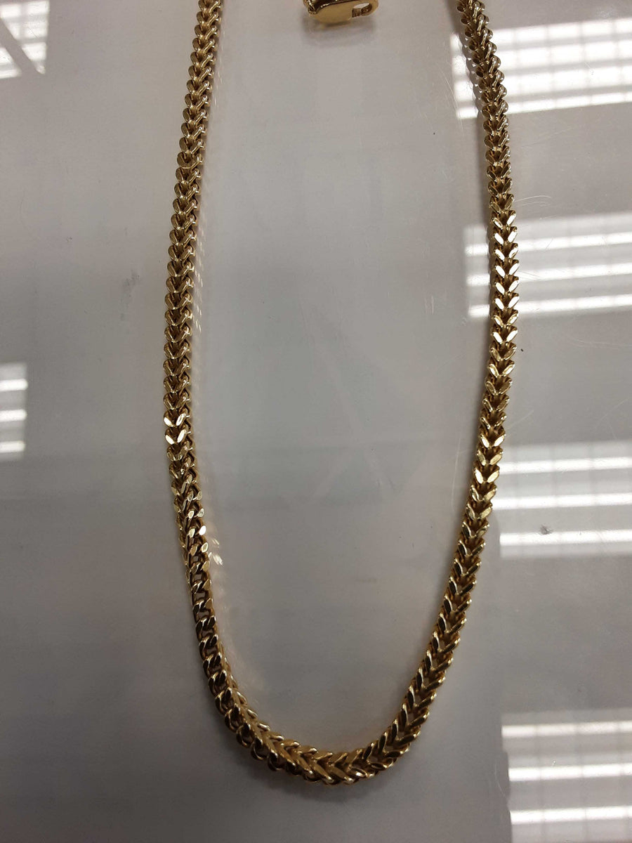 Fox Tail Chain - Yellow Gold 10k (.417) 16.2 grams 24 inch