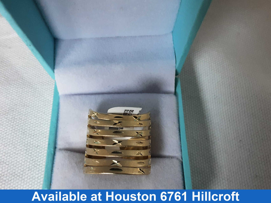 Women's Ring - Yellow Gold 14k (.585) 7.2 grams Size 8