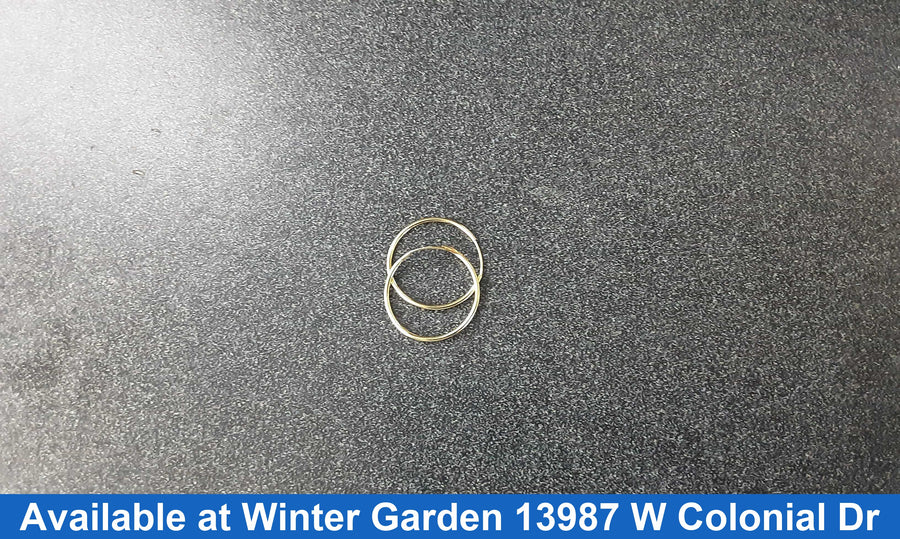 Hoop Earrings - Yellow Gold 14k (.585) 0.4 grams