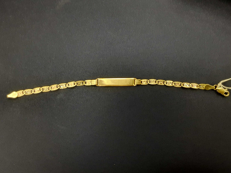 Bracelet - Tricolor Gold 14k (.585) 3.9 grams 6 inch