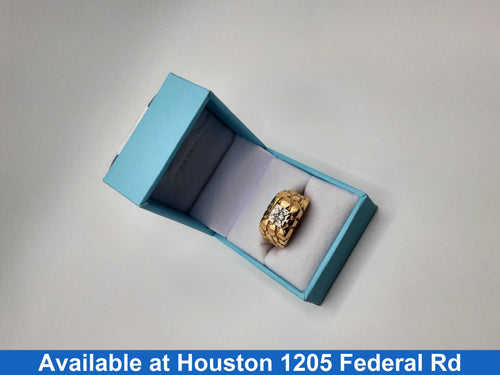 Men's Ring - Yellow Gold 14k (.585) 8 grams Size 10
