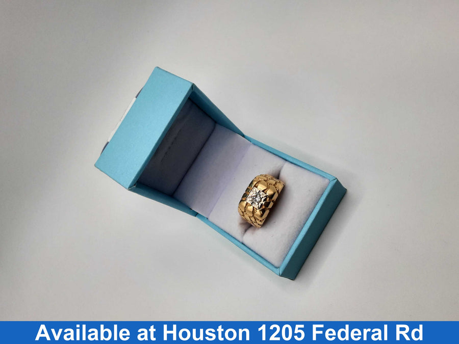 Men's Ring - Yellow Gold 14k (.585) 8 grams Size 10
