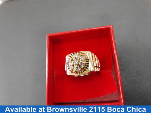 Men's Ring - Yellow Gold 10k (.417) 12.9 grams Size 10