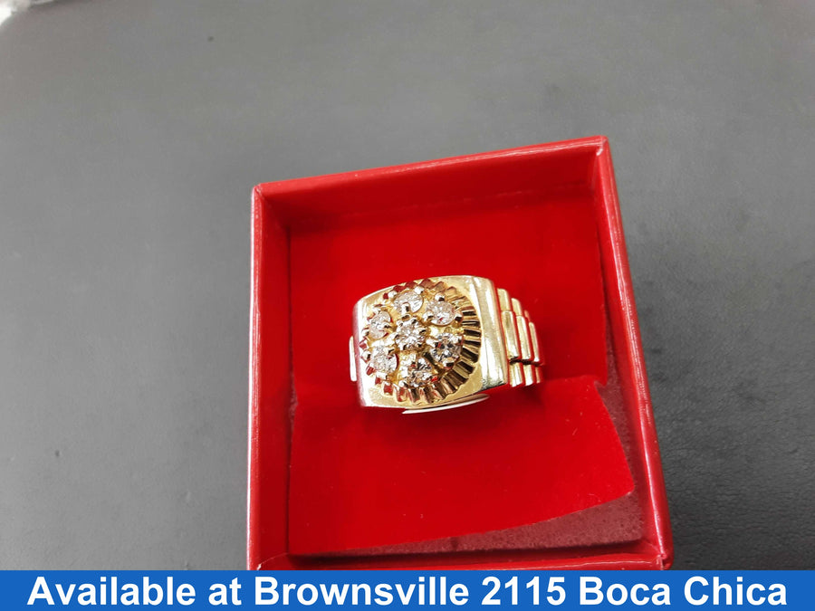 Men's Ring - Yellow Gold 10k (.417) 12.9 grams Size 10