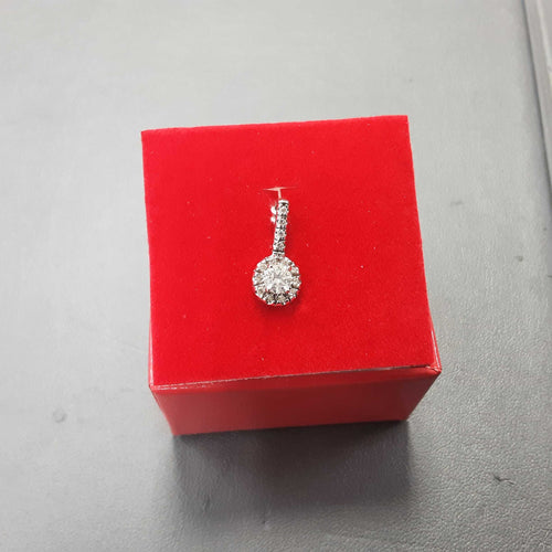 Diamond Pendant - White Gold 14k (.585) 1.4 grams