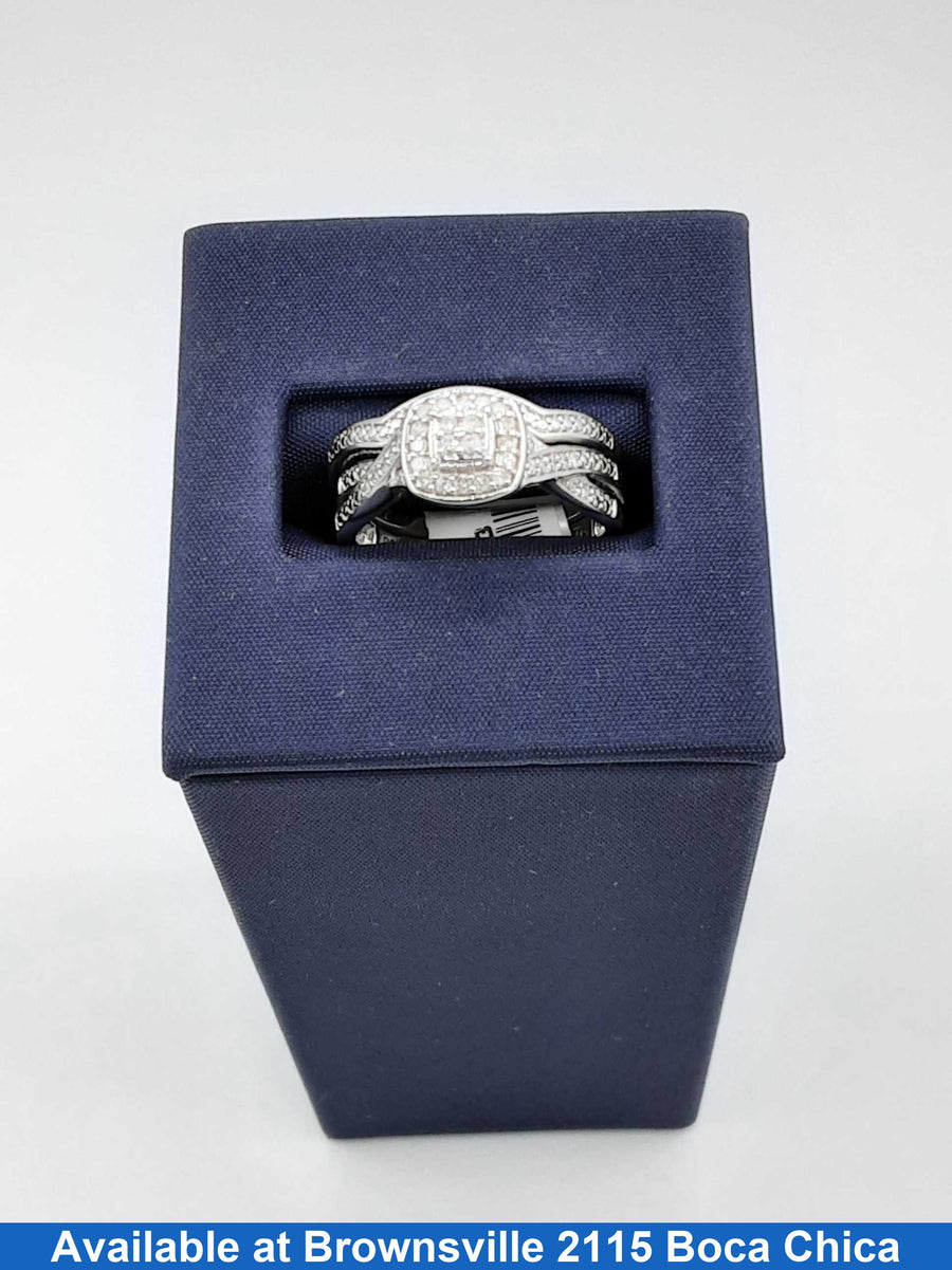 Ring - Engagement Set - Silver 5.2 grams Size 20