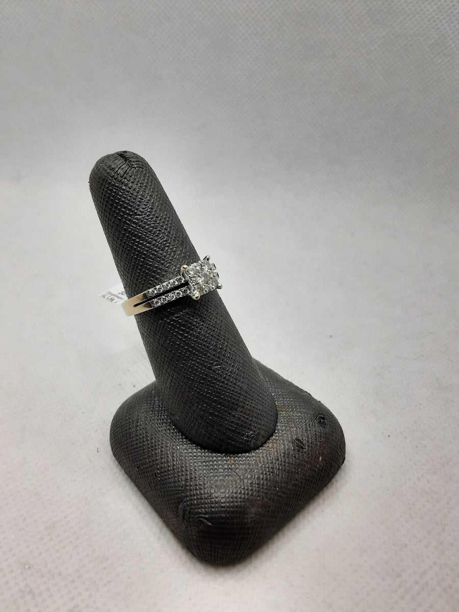 Ring - Engagement Set - White Gold 14k (.585) 3.6 grams Size 7.5