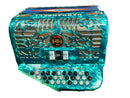 Gabbanelli Turquoise Blue Button Accordion