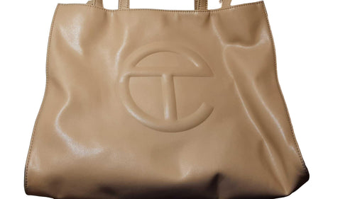 Telfar Telfar Bags Telfar Medium Cream Shopping Bag Beige / Tan Purse / Handbag