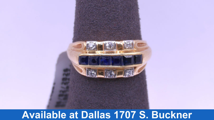 Women's Ring - Yellow Gold 14k (.585) 6.4 grams Size 7