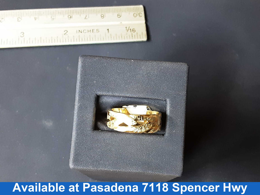 Women's Ring - Yellow Gold 14k (.585) 5.2 grams Size 20